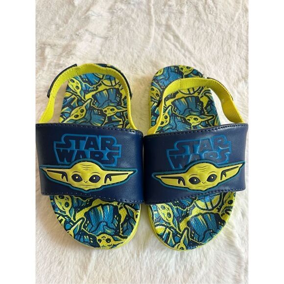 Toddler Disney Star Wars Grogu Sandals Size 7/8 - Picture 1 of 6